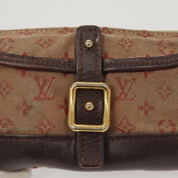LOUIS VUITTON Monogram Mini Ansophie Pouch Red M92696 LV Auth 121201 - Picture 13 of 16